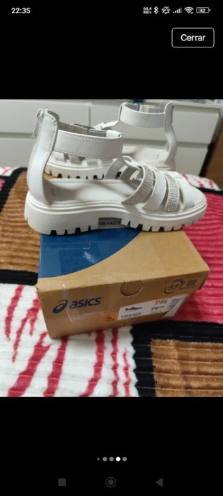 Sandalias Niña Blancas Brillantes
