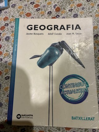 Libro de Geografía – Bachillerato