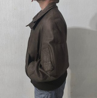 Chaqueta de cuero piloto