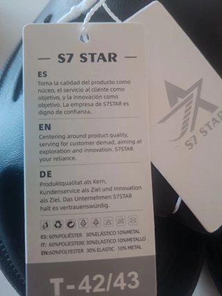 Chanclas S7 STAR Negras T-42/43