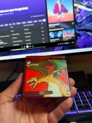 GameBoy Advance SP edicion pokemon Charizard IPS5