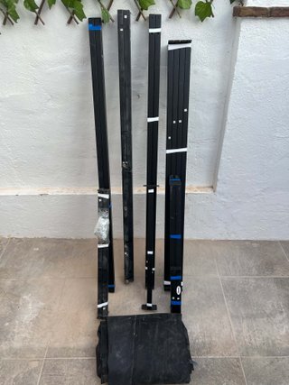 Leñero Outsunny Acero 300kg con Funda 140cm
