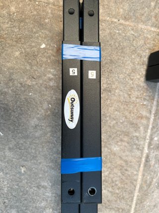 Leñero Outsunny Acero 300kg con Funda 140cm