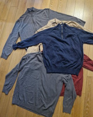 Lote 5 cárdigans hombre talla XL