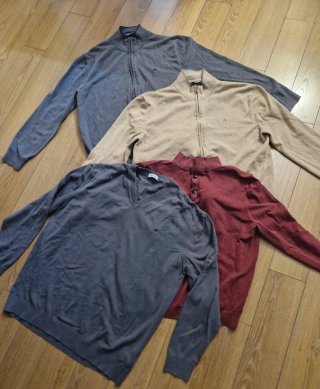 Lote 5 cárdigans hombre talla XL