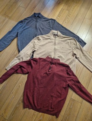 Lote 5 cárdigans hombre talla XL
