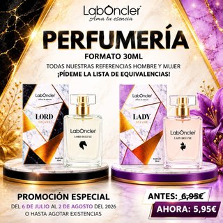 Perfumes Laboncler 30ml Hombre y Mujer