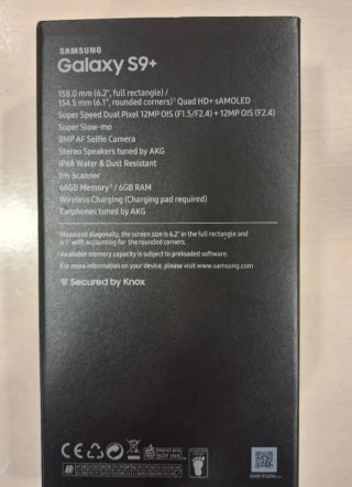 Samsung Galaxy S9+ Negro