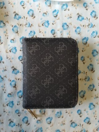 Monedero Guess Negro/Marrón