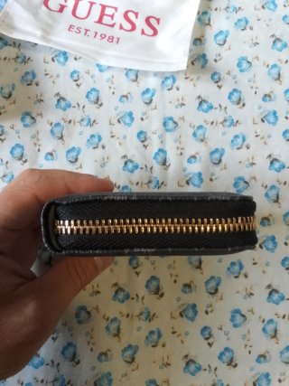 Monedero Guess Negro/Marrón