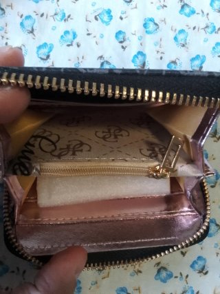 Monedero Guess Negro/Marrón