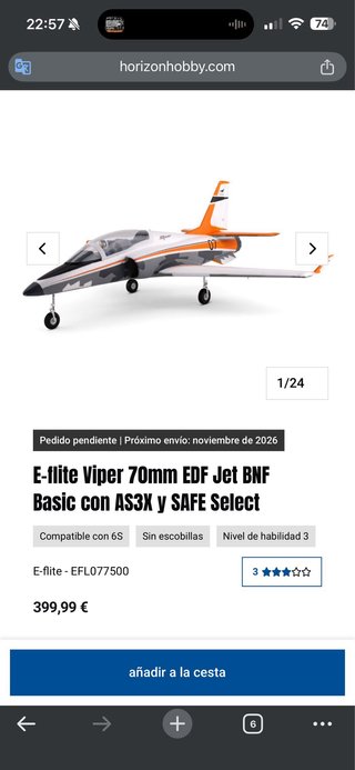 E-Flite Viper 70mm EDF Sport Jet avion RC