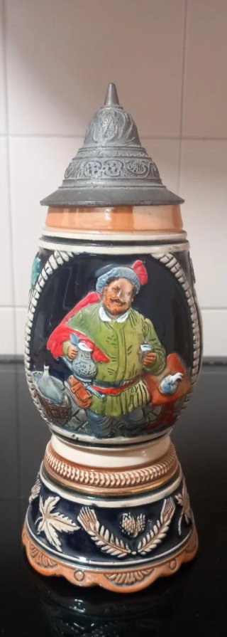Jarra Antigua Alemana Cerámica