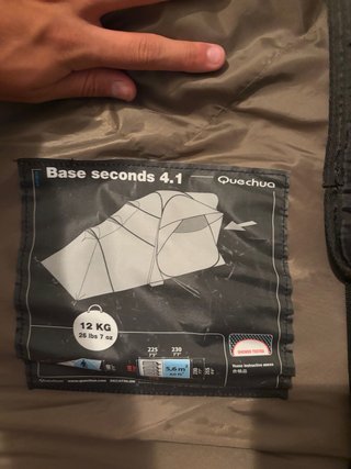 Tienda de campaña Quechua Base Seconds 4.1