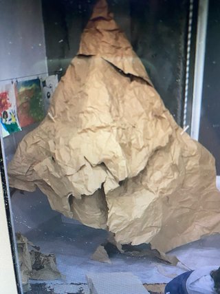 Estructura de madera para cabaña de juego infantil