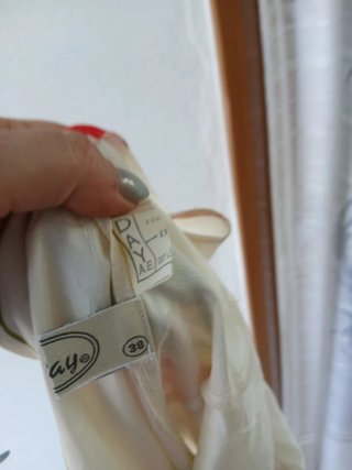 Vestito floreale bianco e rosso