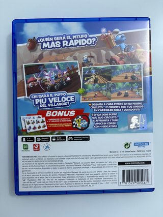 PS5 Puffi Kart + Patch + 2 Fogli Adesivi