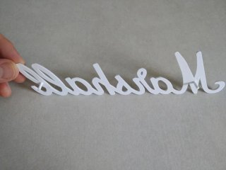 Logo Marshall 20cm Blanco