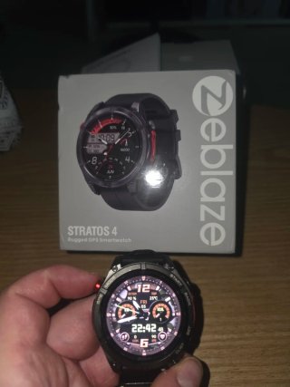 Zeblaze Stratos 4 GPS Smartwatch Negro/Rojo