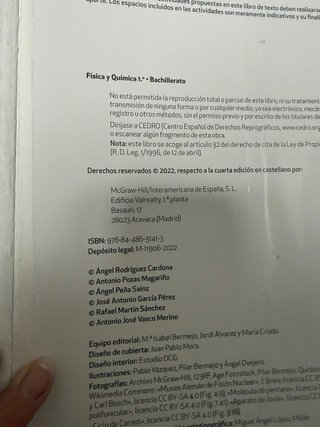 Física y Química 1 Bachillerato