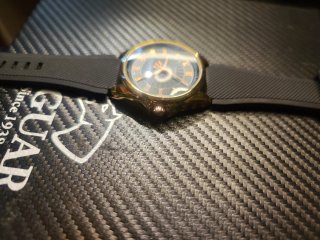 Reloj YAZOLE Hombre Negro/Dorado 43mm