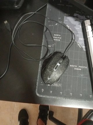 Raton con aspecto gaming para trabajo
