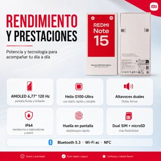 Xiaomi Redmi Note 15 8GB / 256GB PRECINTADO