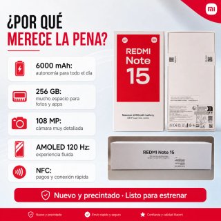 Xiaomi Redmi Note 15 8GB / 256GB PRECINTADO