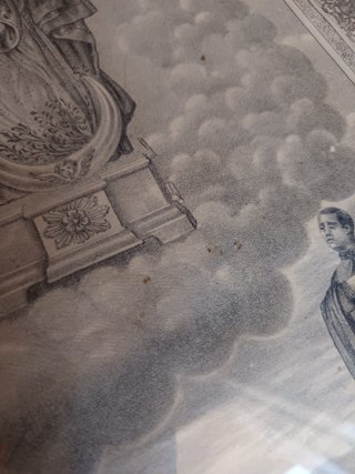 Litografía Antigua F. Casado Virgen Nieves 1917