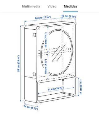 Armario IVÖSJÖN Ikea espejo puerta verde.