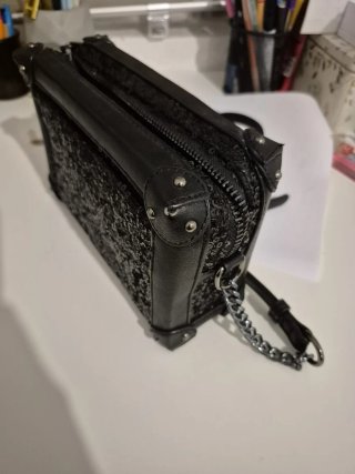 Bolso Parfois negro lentejuelas