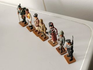 Soldatini di piombo set 7 pezzi