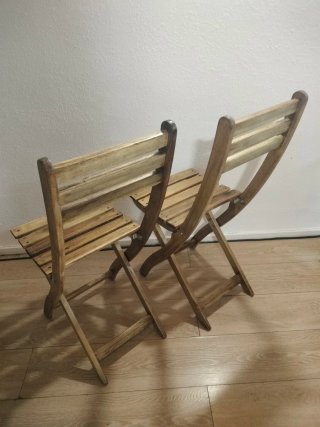 2 Sillas Plegables Madera Ikea Askholmen
