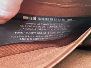 Cartera monedero Massimo Dutti Beige y Marrón