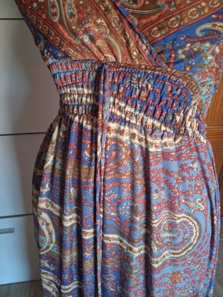 Vestido largo estampado talla L
