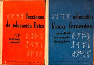 Lote 2 libros vintage de educación física