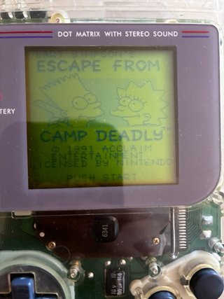 Bart Simpson's Escape from Camp Deadly Game Boy