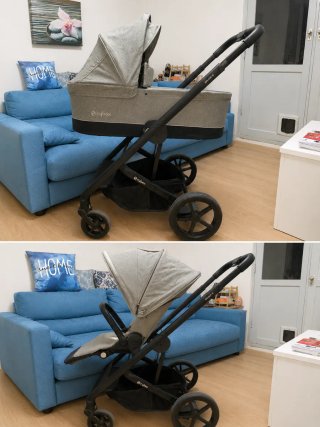 Cochecito Cybex Balios/ 2 piezas capazo y silla.