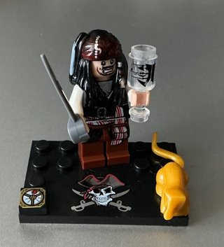 Minifigure Jack Sparrow Pirati Caraibi comp LEGO