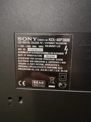 Televisor Sony 40 Negro
