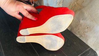 Sandalias Bershka Rojas Talla 38