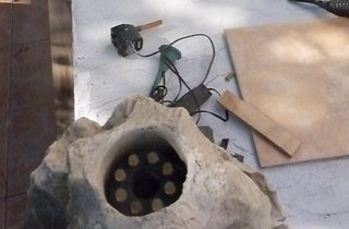 Fuente de imitación piedra para jardín