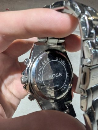Reloj Hugo Boss Negro y Plateado