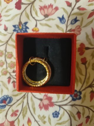 Anillo Parfois Plata y Baño Oro talla M