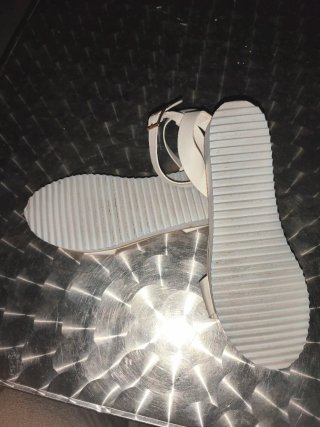 Sandalias planas Shein blancas talla 43