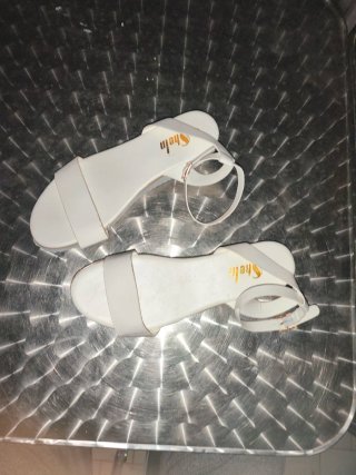 Sandalias planas Shein blancas talla 43