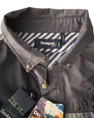 Camisa Desigual Patchwork Talla L Y2K