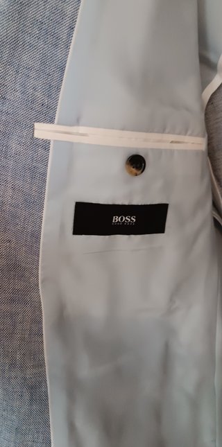 Americana / Chaqueta Hugo Boss, celeste. Talla 50.