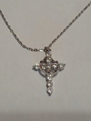 Collar Cruz con Circonitas