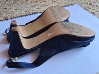 Zapatos de tacón azul y rosa talla 39